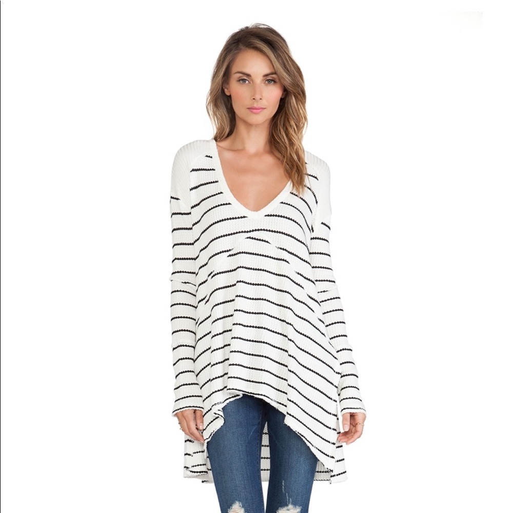 Free people striped oversized thermal